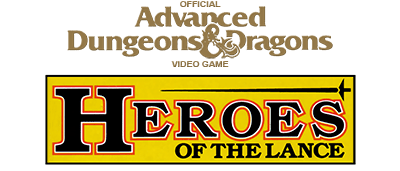 Advanced Dungeons & Dragons Heroes of the Lance logo for NES